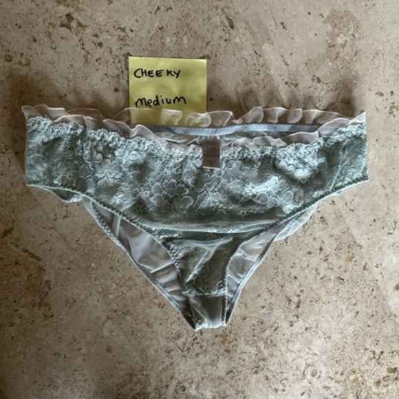 Victoria Secret MEDIUM three (3) pair - pink, black and blue RARE NWOT - Picture 4 of 15